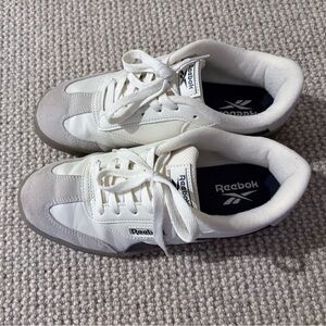 Reebok Pink and Cream Athletic Footwear